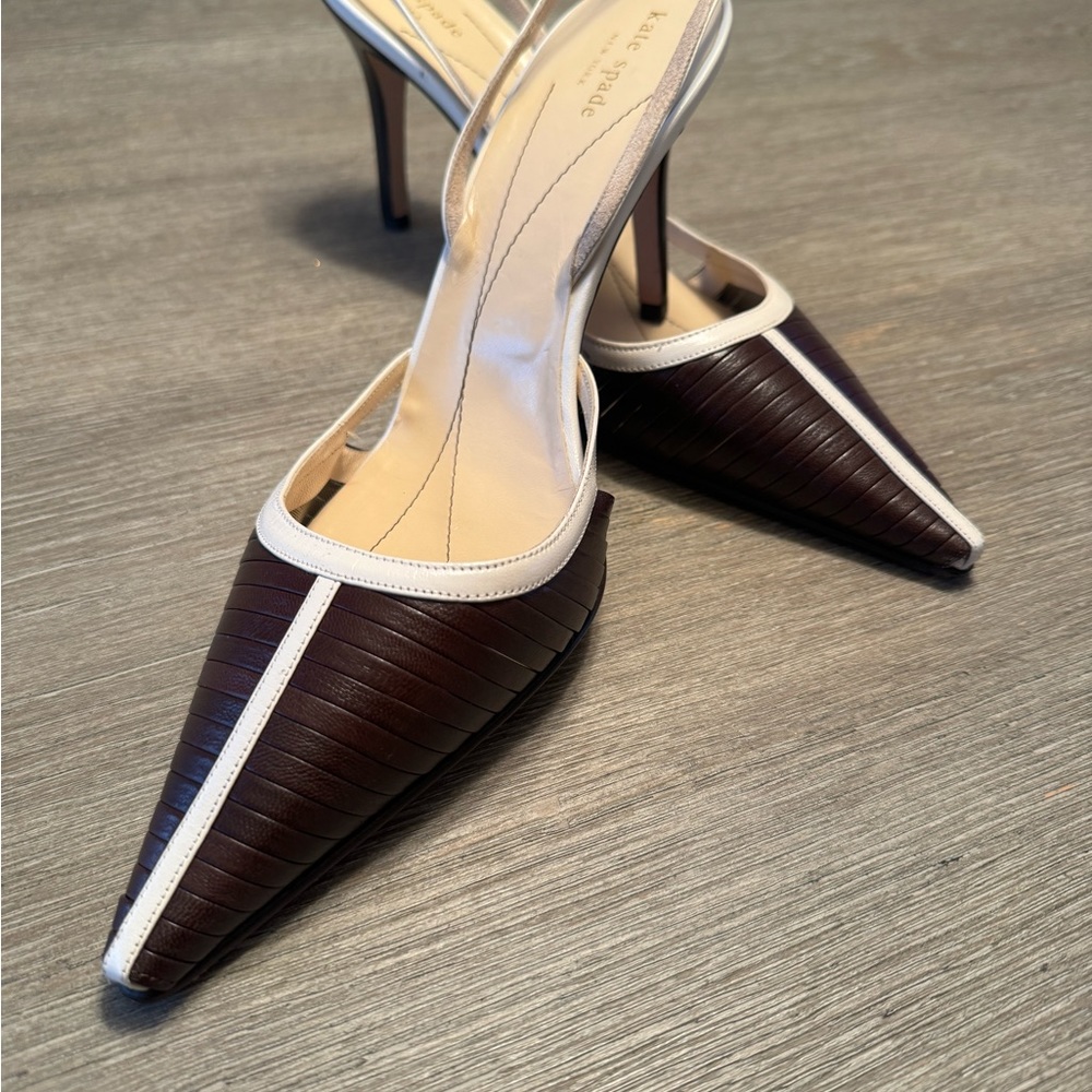 **Like New** - Kate Spade Elegant Summer Slingback 4” Heels - Size 11